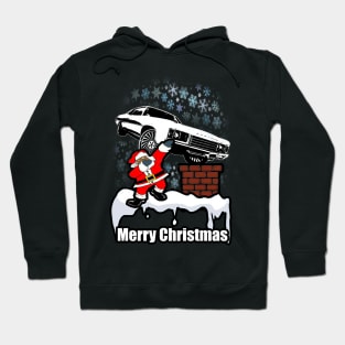 Dabbing Santa Clause Merry Caprice Donk Snowing Christmas Hoodie